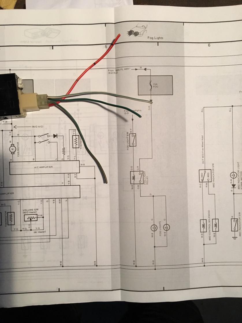 Wiring OEM fog lights and oem switch into van toyota fog light switch wiring diagram 